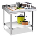 Stainless Steel Work Table - Kitchen &  Table with Undershelf Workstation for Kitchen Home Restaurant Hotel-Heavy Duty Equipment Grill Stand - 24x28 Inches