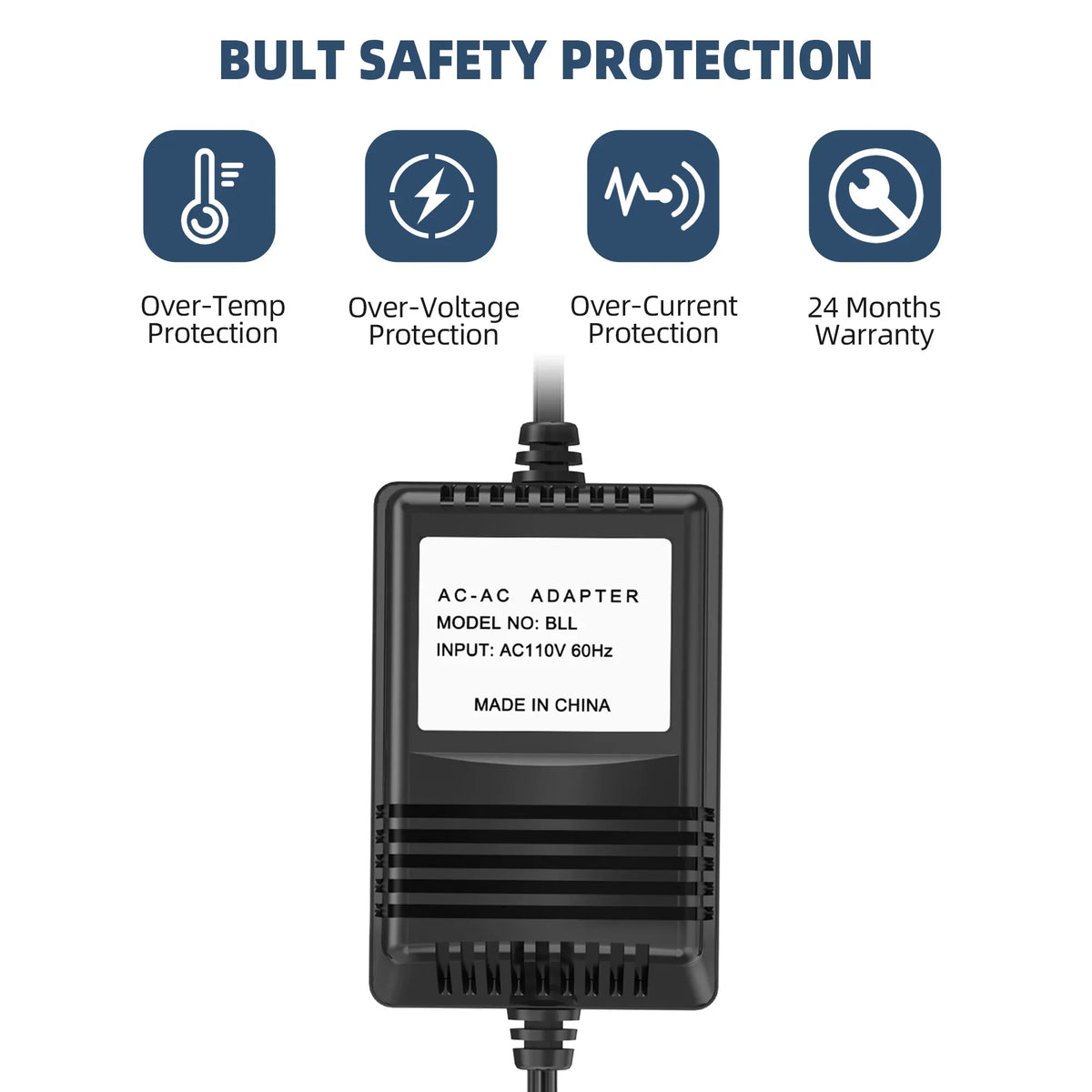 Adapter For The Basement Watchdog Model No. -12A  Special 2500  Heavy Duty Battery Box Backup Storm Sump Pump  12A 12V Power Supply Cord Cable  Charger