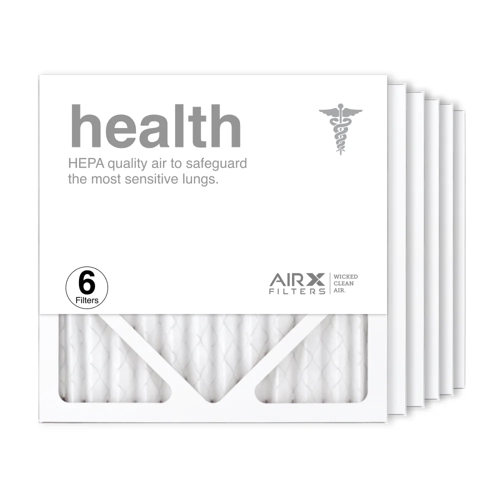 AIRx Filters 12x12x1 Air Filter  13 Pleated   Furnace Air Filter, Health 6-Pack, Made in the