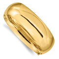 14k 13/16 Oversize High Polished Hinged Bangle Bracelet /16O