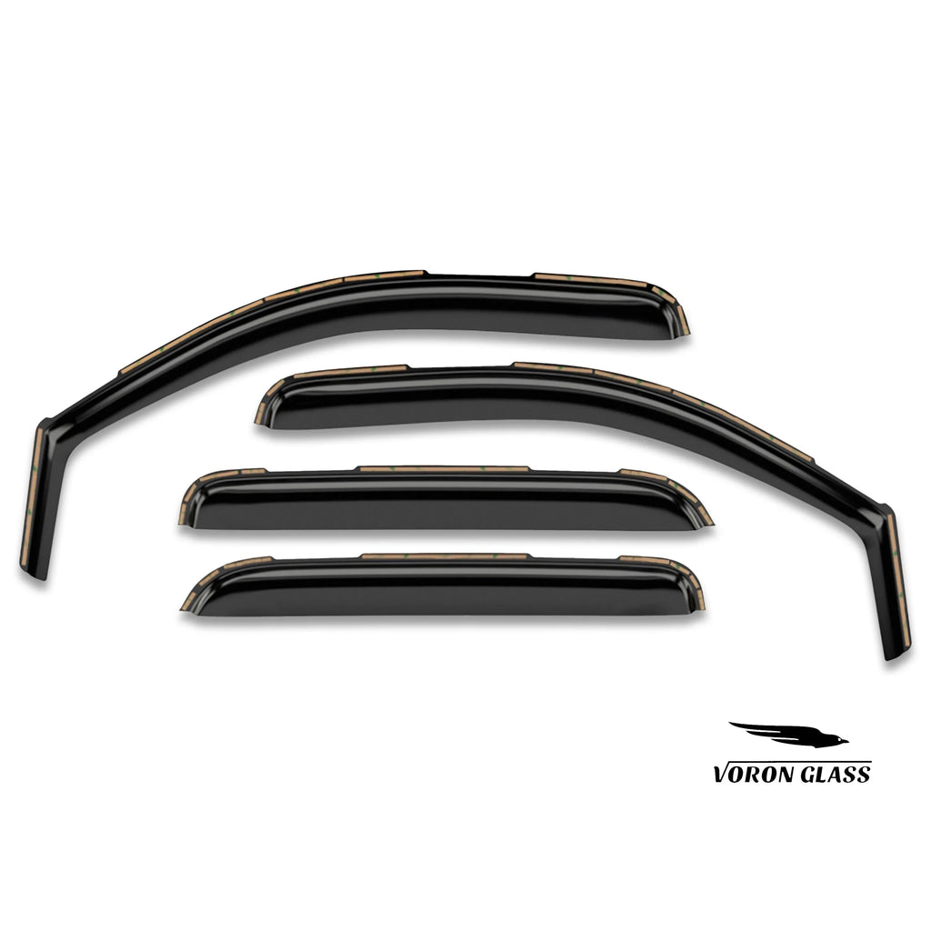 Voron Glass in-Channel Extra Durable Rain Guards for Ford  2015-2020 SuperCab (fit for Ford - 17-23), Window Deflectors, Vent Window Visors, 4 Pieces - 230095