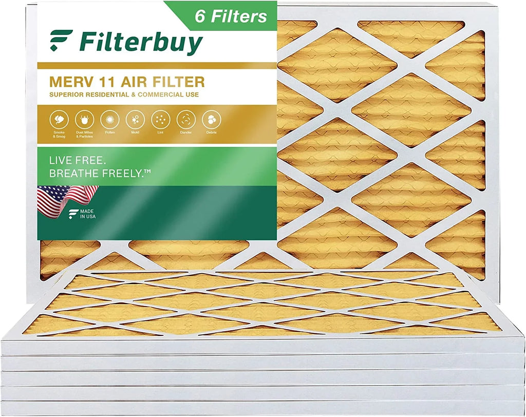 Filterbuy 18x36x1  11 Pleated   Furnace Air Filters (6-Pack)