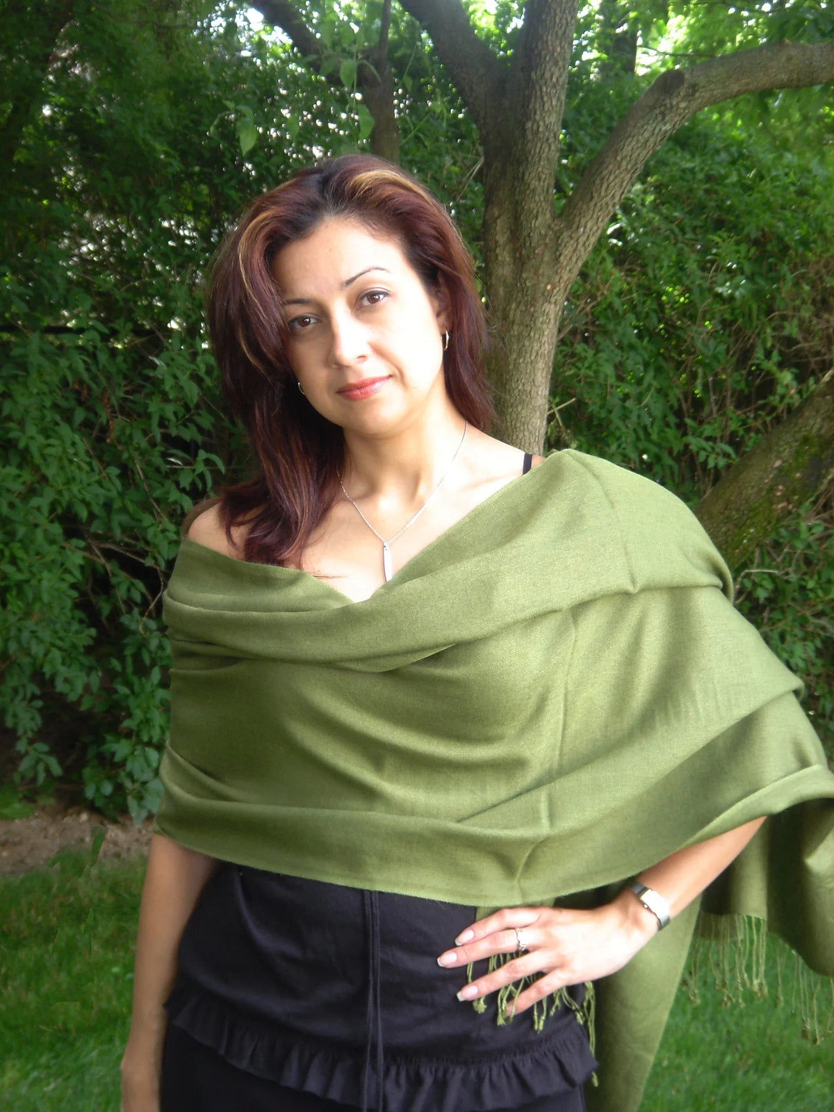 Shawl/Shawls/Scarf/Scarves/Wrap/Stole/Muffler/Cape/Ruana/Blanket/Throw/Pashmina Shawl/Cashmere Scarf/Wool/Silk (Military Regular Shawl)